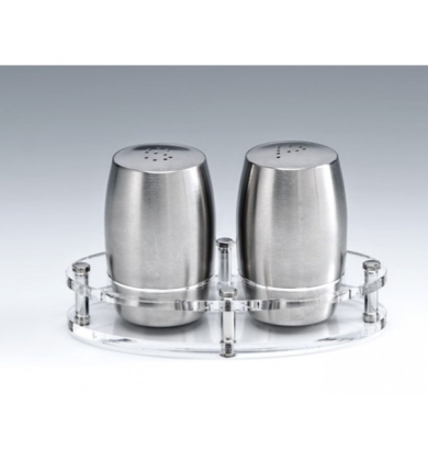 ZKC 1000-T AKRİLİK STANDLI TUZLUK - BİBERLİK TAKIMI H: 8 CM