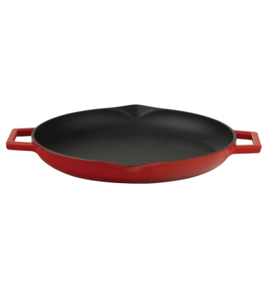 Lava Demir Döküm Metal Kulplu Yuvarlak Kızartma Tavası Çap (Ø)30 cm