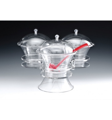 ZCP 478 POLYCARBONAT SOSLUK REÇELLİK STANDI / DÖNER 49 X 36 CM