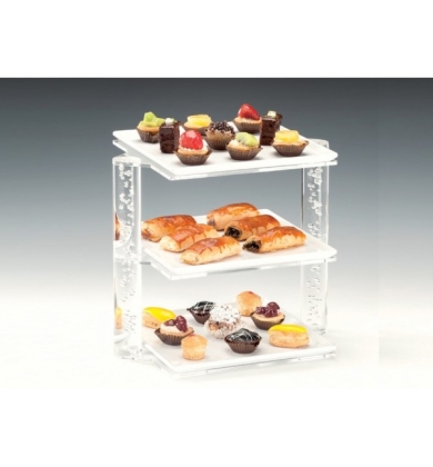 ZCP 731 MELAMİN TEPSİLİ TEŞHİR STANDI 25 X 34 X H:29 CM