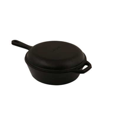 Lava Combo Derin Tava. Yuvarlak. Kızartma Tavası Döküm Kapak. Ø 26cm.